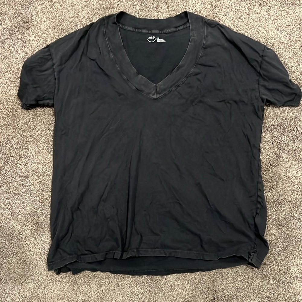Aerie distressed oversized Vneck